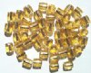 50 7mm Ornelia Cut Gold Silverlined Beads